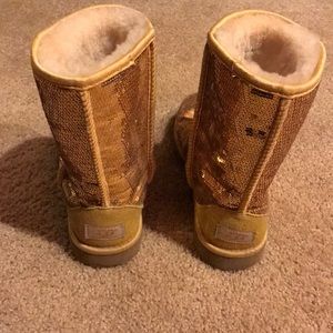 Gold Sequin UGGS